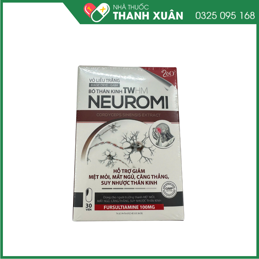 Bổ thần kinh Neuromi hỗ trợ giảm mệt mỏi, mất ngủ